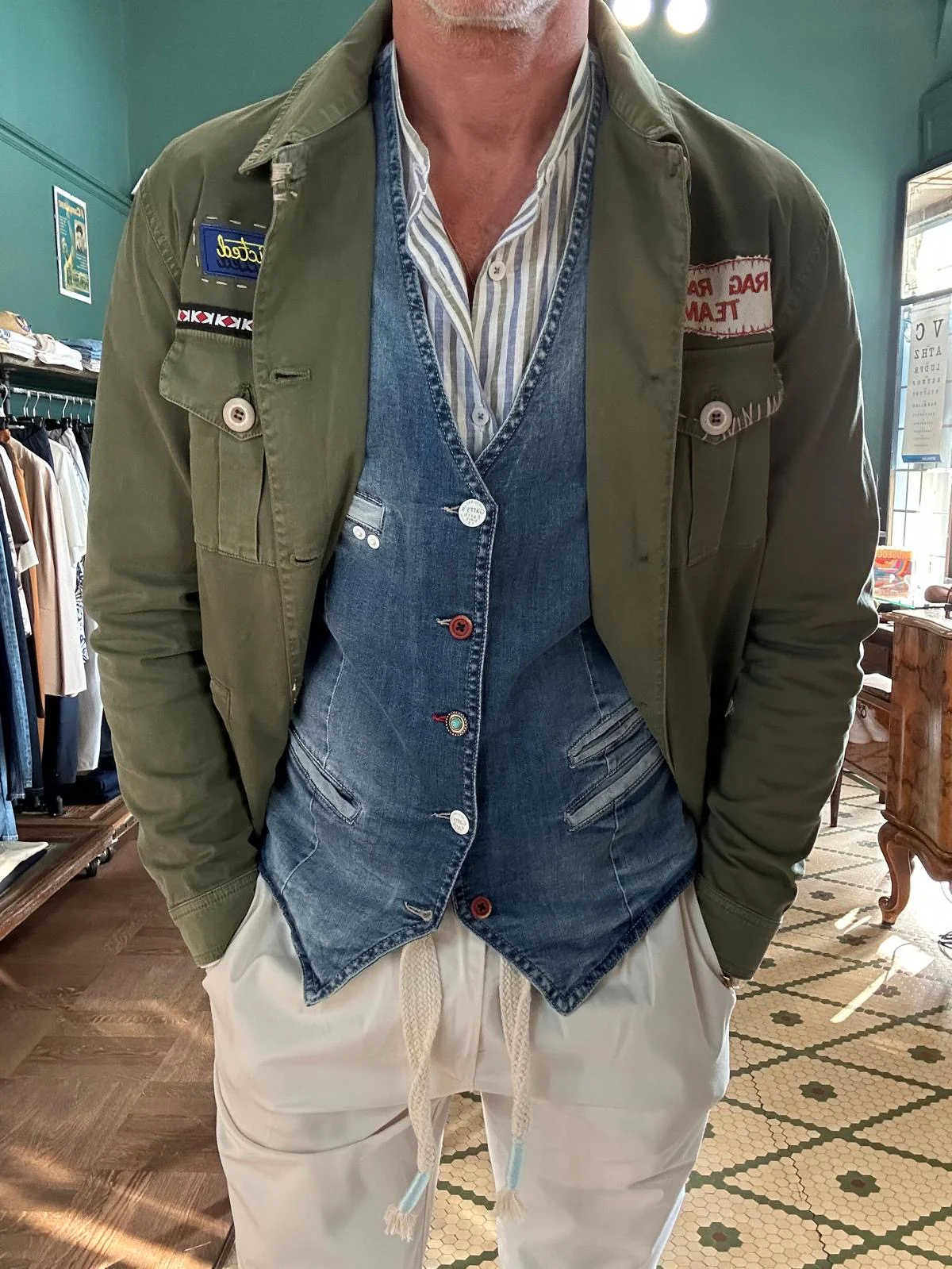 Overshirt militare garry’s earth - immagine 4