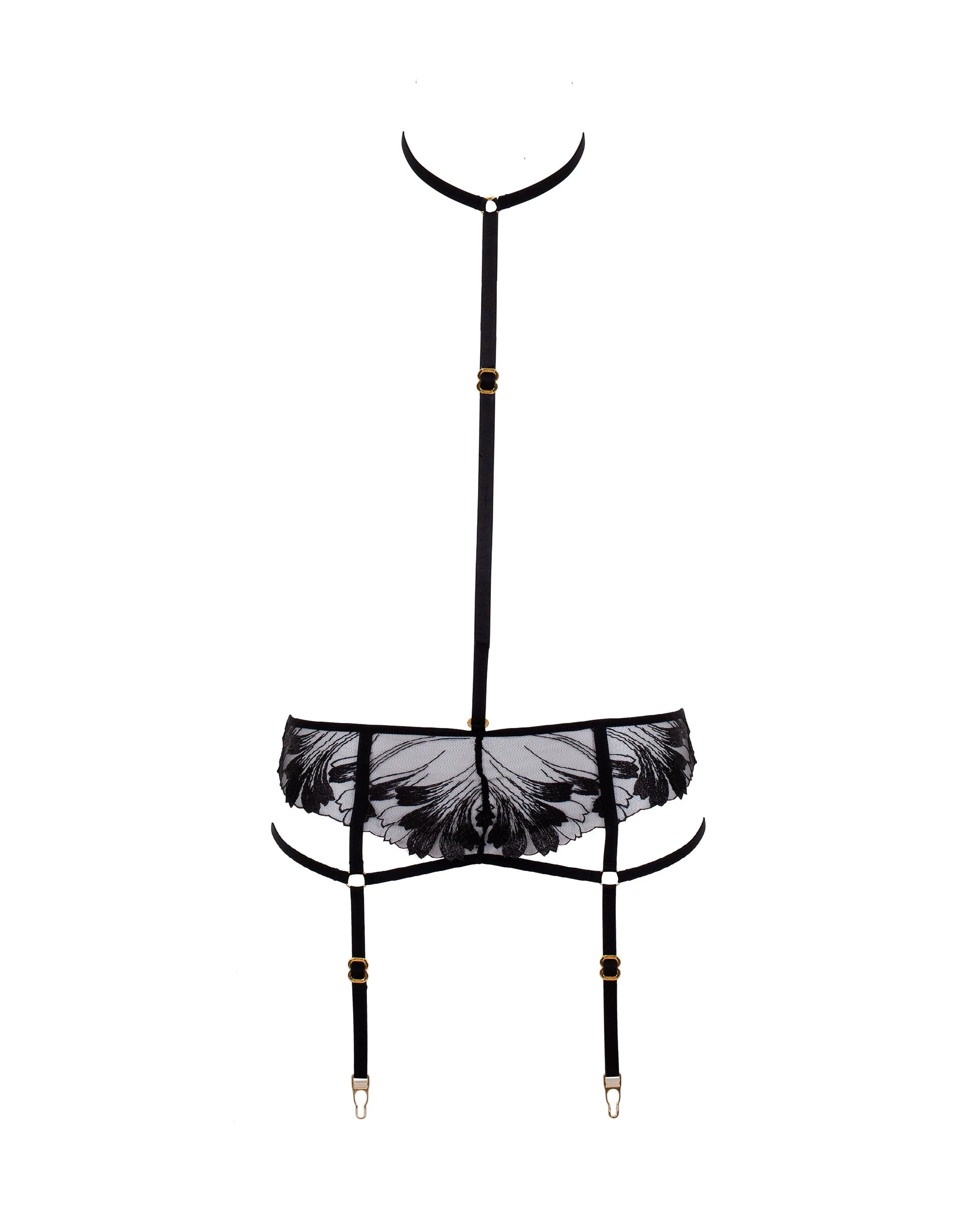 Colette Harness con Reggicalze Nero - immagine 6