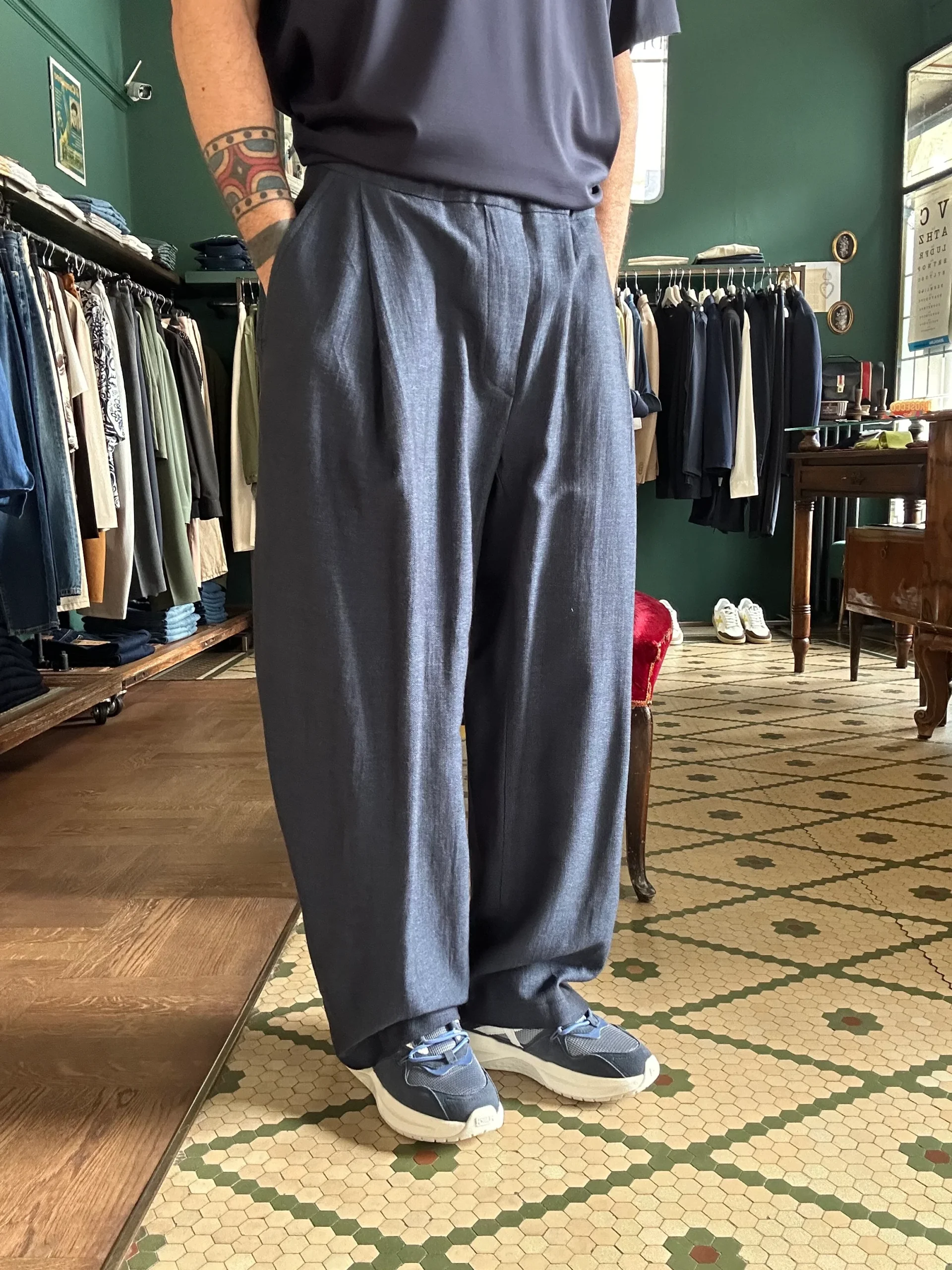 Pantalone modello Japan misto lino - immagine 3