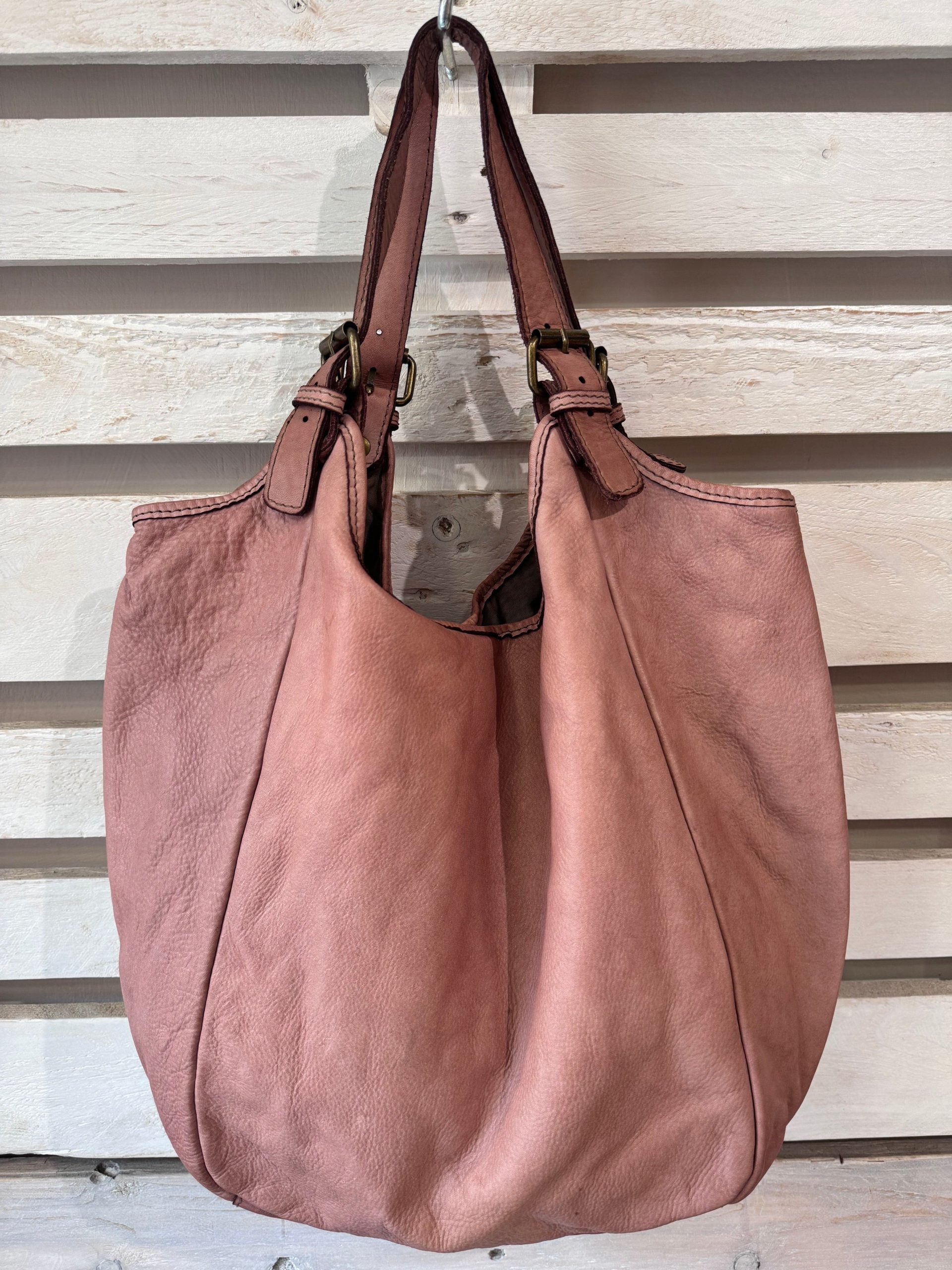 Borsa a sacca Giovanna in pelle morbida - immagine 4