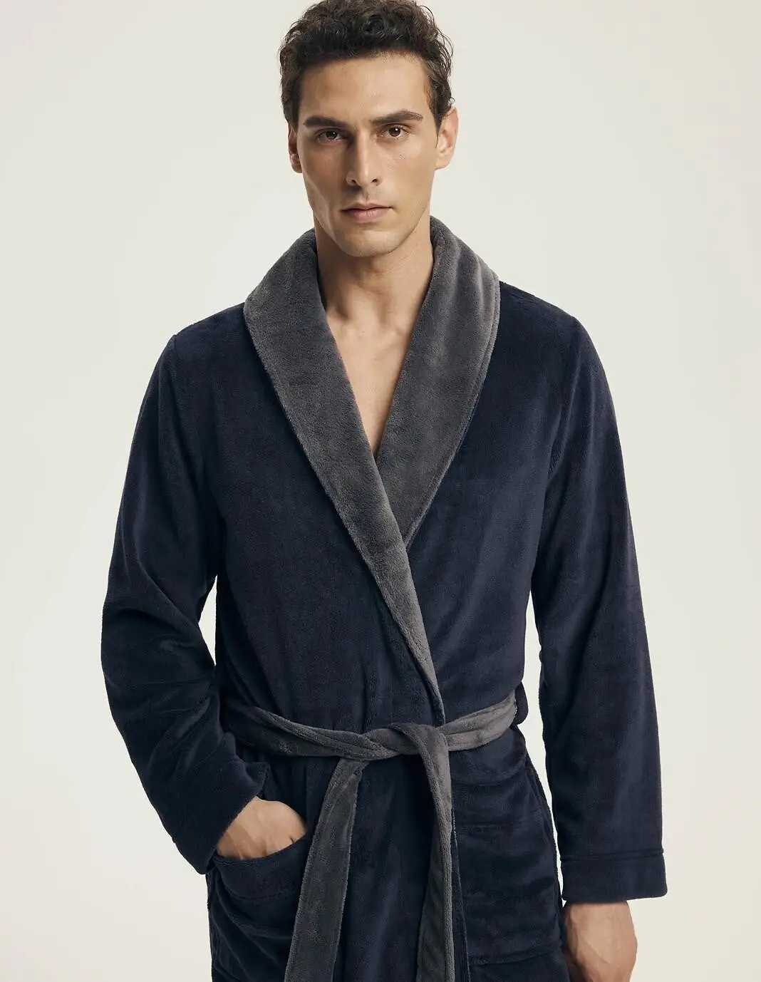 NOCTURN | Vestaglia da camera uomo classica - immagine 4