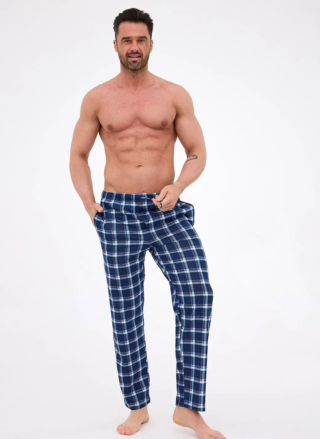 Pantaloni pigiama da uomo - 100% cotone - 691/61