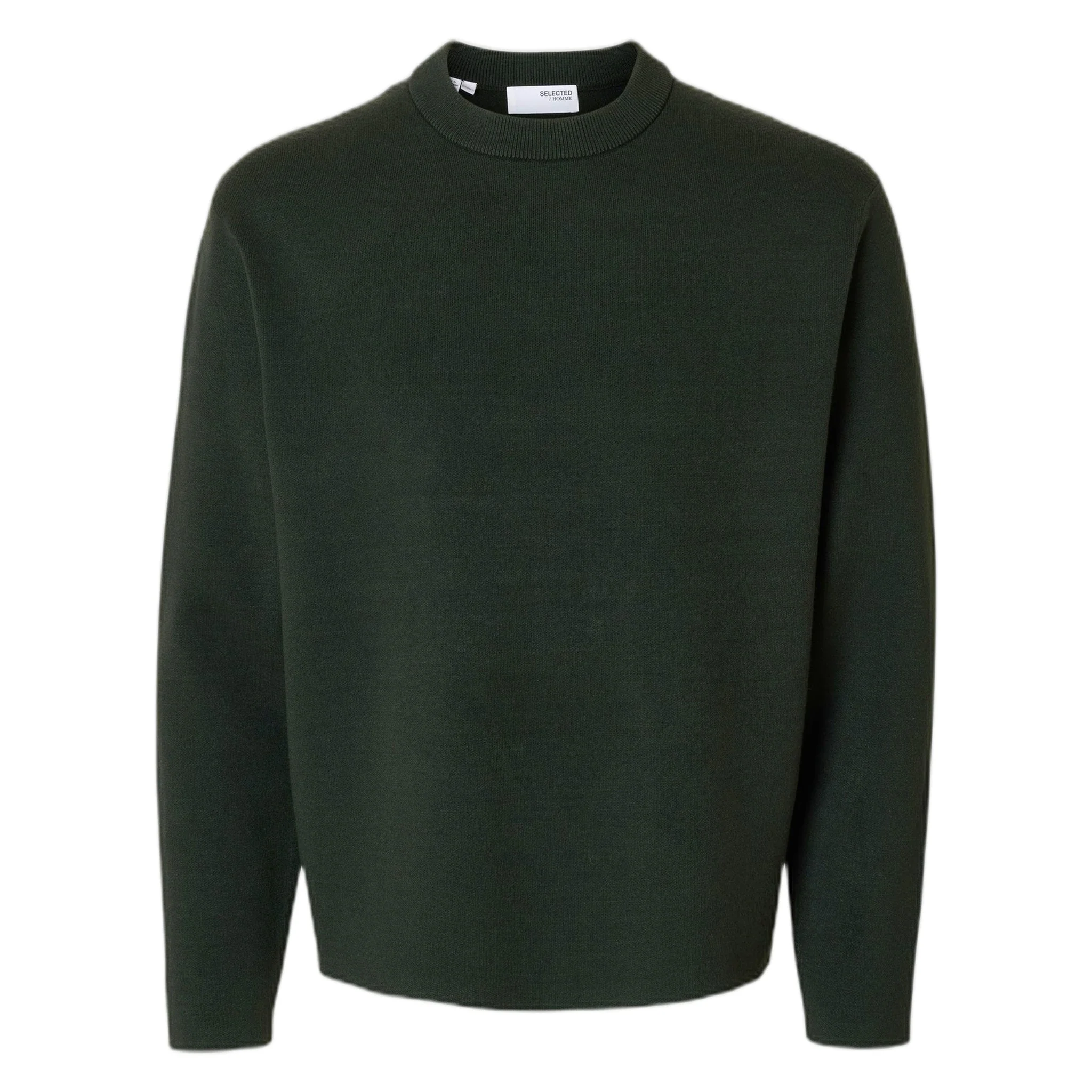 Selected Homme Teller Relaxes Crew Neck - Deep Forest