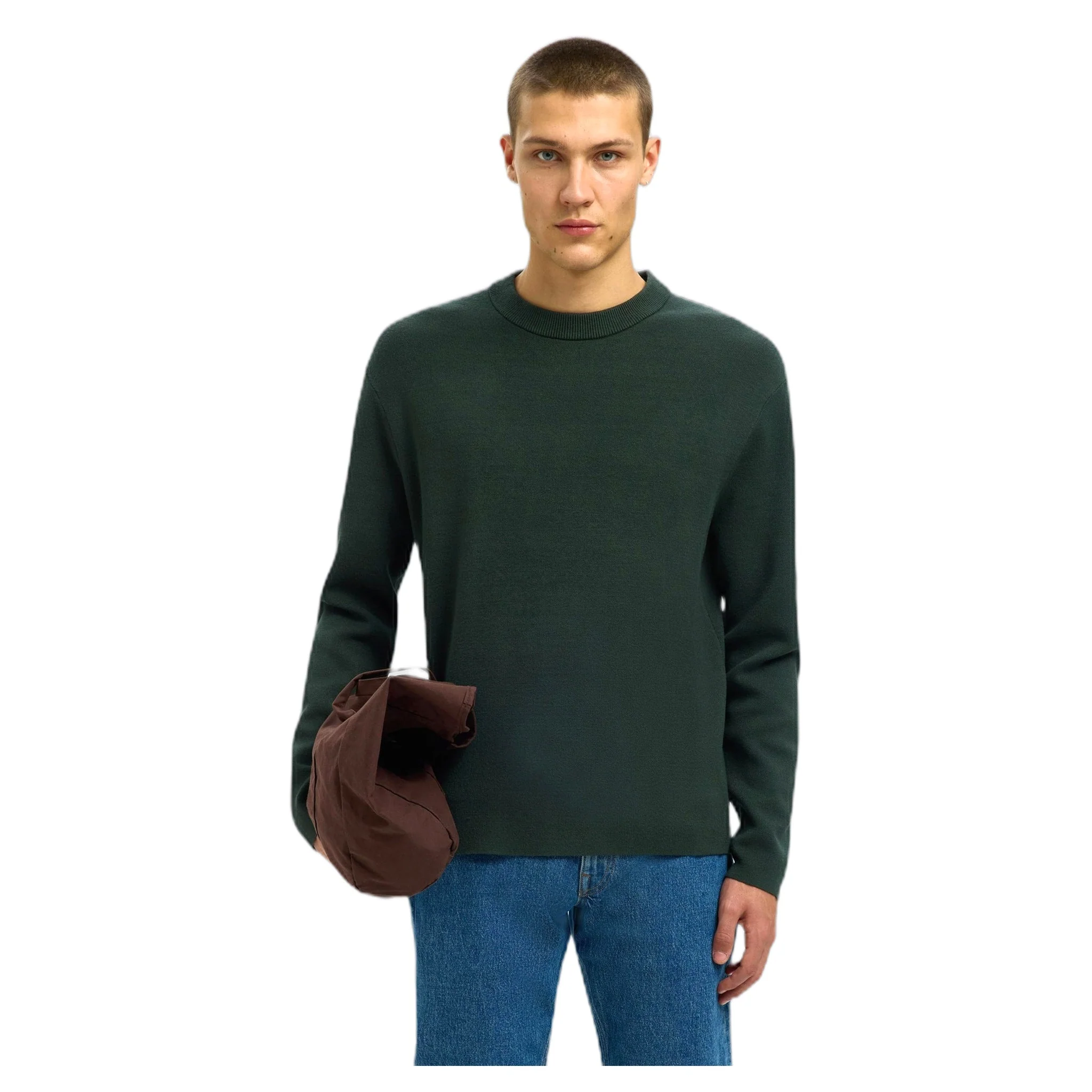Selected Homme Teller Relaxes Crew Neck - Deep Forest - immagine 6